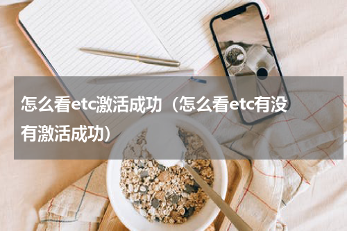 怎么看etc激活成功（怎么看etc有没有激活成功）