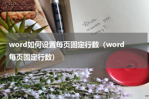 word如何设置每页固定行数（word每页固定行数）