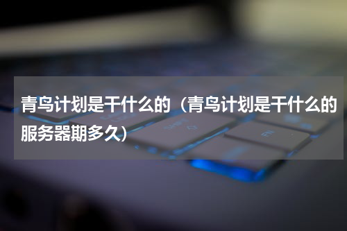 青鸟计划是干什么的（青鸟计划是干什么的服务器期多久）