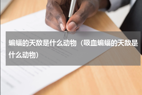 蝙蝠的天敌是什么动物（吸血蝙蝠的天敌是什么动物）