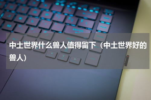 中土世界什么兽人值得留下（中土世界好的兽人）