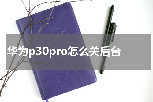 华为p30pro怎么关后台