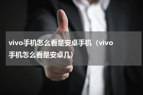 vivo手机怎么看是安卓手机（vivo手机怎么看是安卓几）