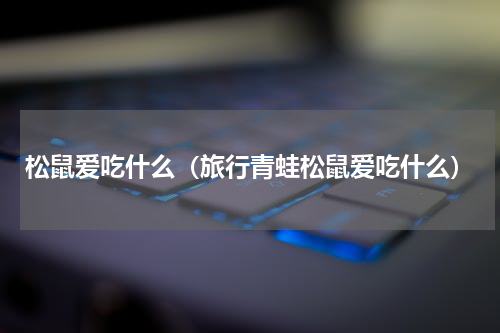 松鼠爱吃什么（旅行青蛙松鼠爱吃什么）