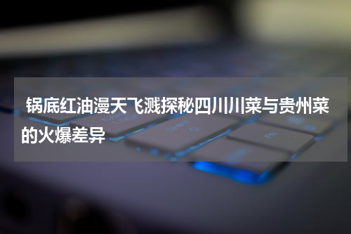  锅底红油漫天飞溅探秘四川川菜与贵州菜的火爆差异